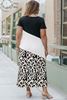 Picture of CURVY GIRL V NECK LEOPARD PRINT DRESS